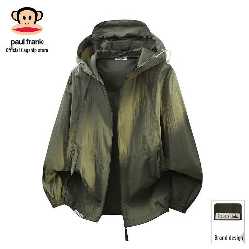 Paul Frank Men s Ice Silk Quick-Dry Hooded Sun Protection Jacket L