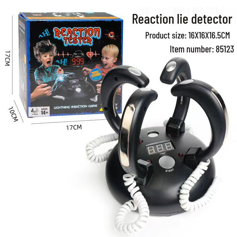 Mini Six-Finger Lie Detector Shock Prank Toy