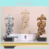 Nordic Abstract Mask Figurine Resin Sculpture For Living Room Office Decor Gift