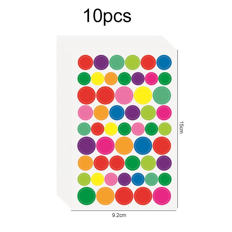 10~50sheets Scrapbook Stickers with Stars Hearts Circles Dazzling Colors for DIY Crafts Journaling Memory Book Decoration TMZ