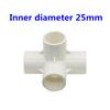 PVC Three-dimensional 3 Way 4 Way 5 Way Water Pipe Connector Innner Diameter 25mm Pipe Fittings Irrigation Equal Adapter 1 Pc