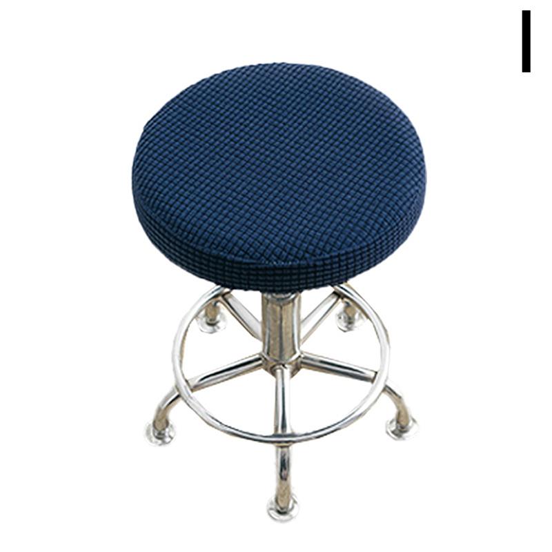 

Утолщенный однотонный круглый чехол для стула, чехол для обеденного табурета, эластичный чехол для подушки стула, моющийся съемный чехол для сиденья