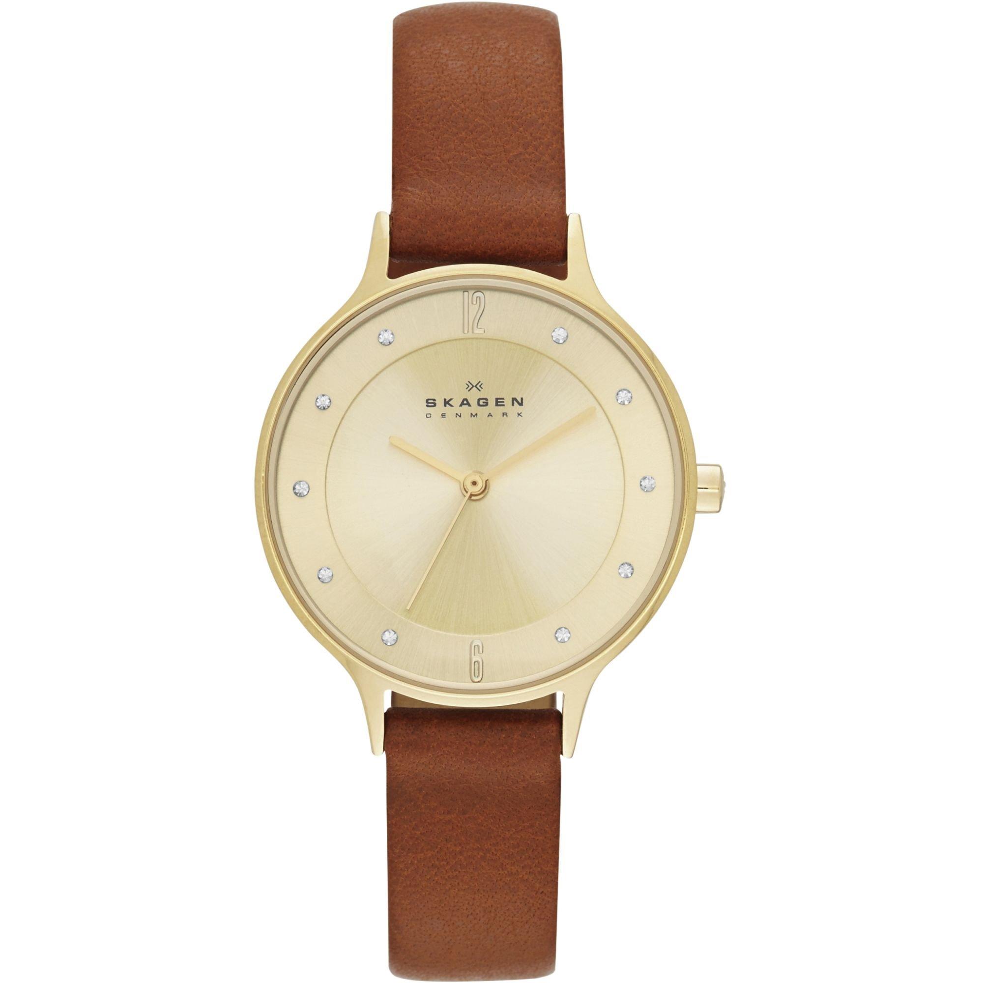 

Skagen watch SKAGEN SKW2147 ANITA ladies watch gold brown/champagne [item]