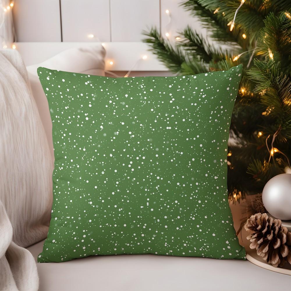 Home Decor Adorable Snowflake Llama Pillow Cover Pattern Cushion Cover Suitable for Sofa Bedroom Car Pillow Cover