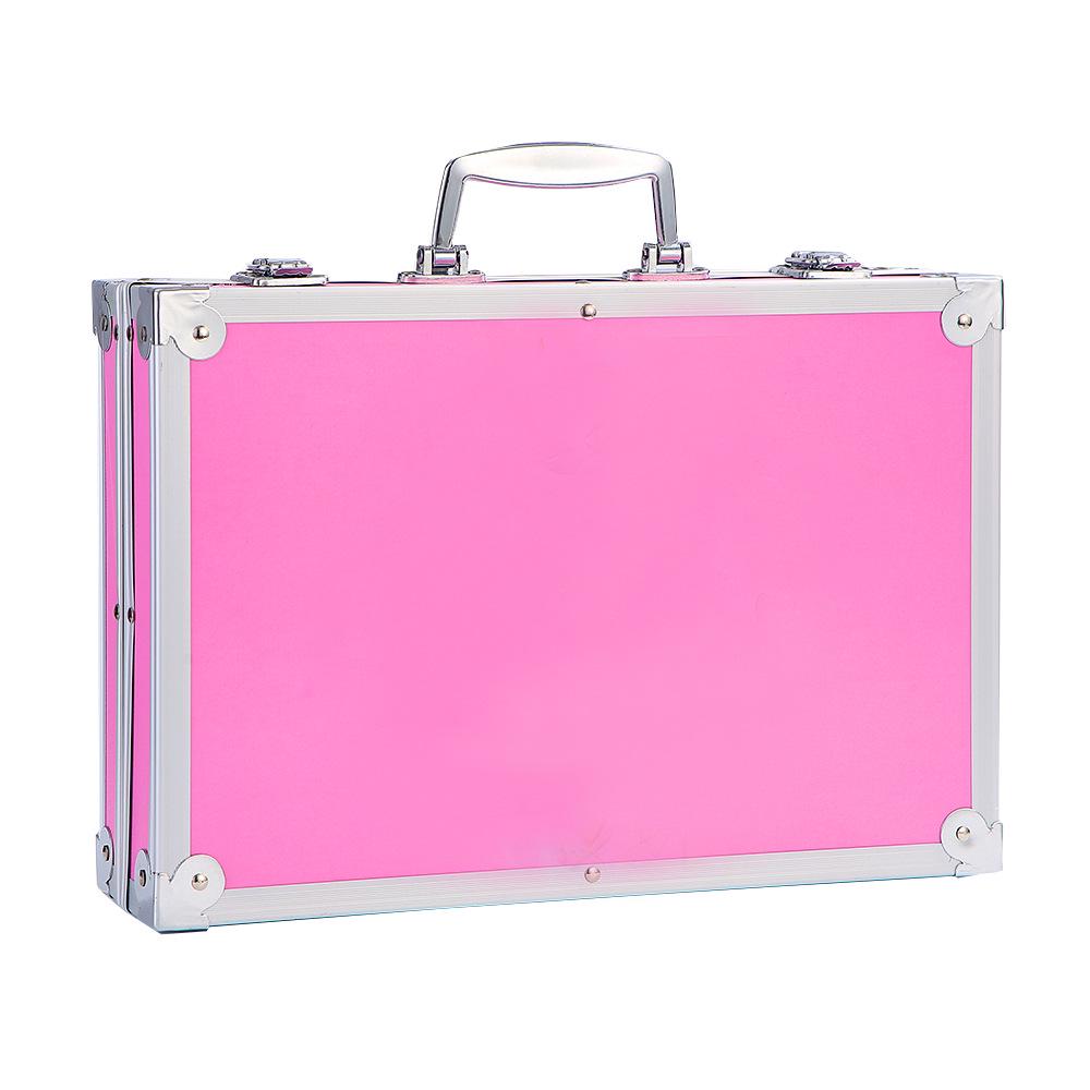 

Набір для малювання з 145 предметів у двошаровій алюмінієвій коробці з пензлями - Акварельні маркери для студентів та дитяча подарункова коробка для графіті Colorful