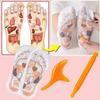 Acupoint Triangle Massager Reflexology Socks Massage Stick Acupuncture Reflexology Socks