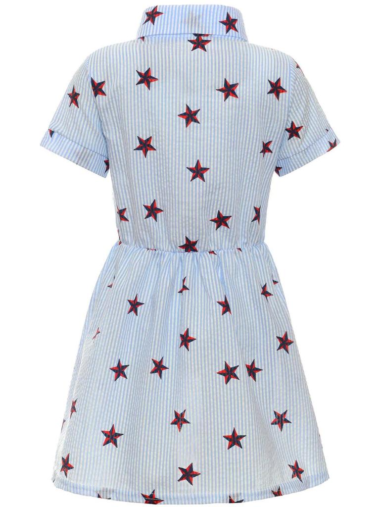 Mädchen Sommer Blusenkleid mit Sternchen