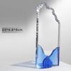 Customized Transparent Crystal Trophy, Excellent Staff Team Souvenir Annual Meeting Enterprise Award, Home Decoration Medal, 1Pc