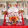 15 Zoll Keramik Glückskatze Japanische Maneki Neko Heimdekoration Ornament Glückskatze Spardose Sparschwein Figur Feng Shui Dekor