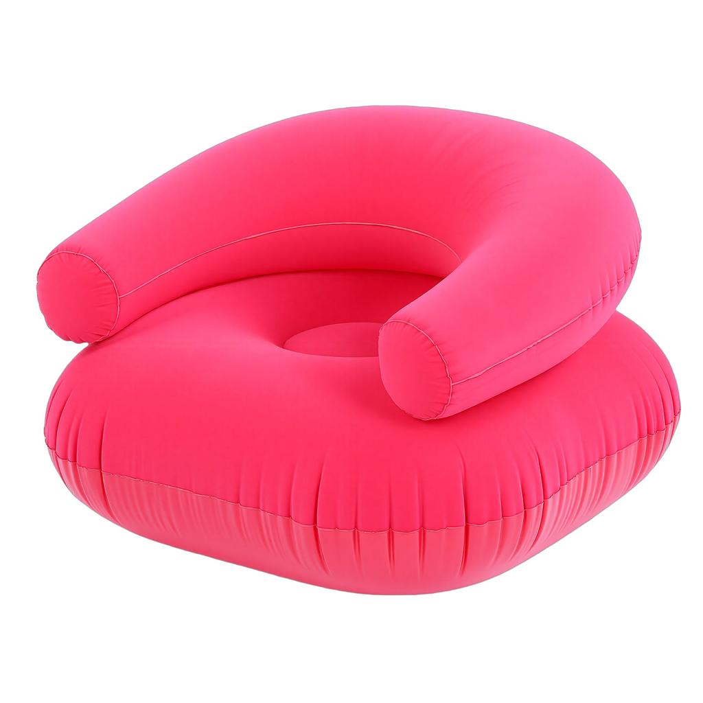 Nafukovací pohovka Ch Nafukovací přenosná pohovka Jednoduché křeslo s područkou pro Balkon Podlahové sezení PVC Vločkování