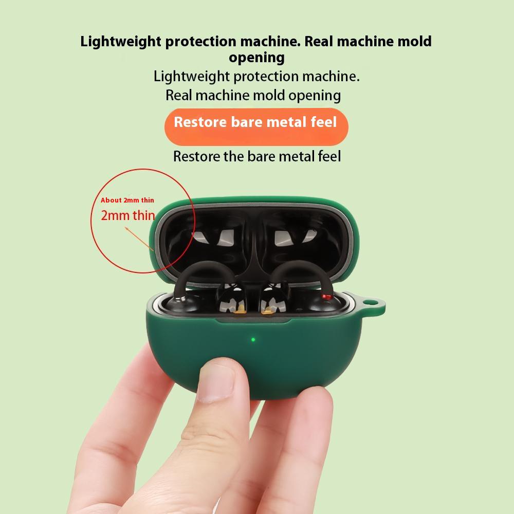 For Earfun Clip Protective Case Bluetooth-Compatible Earbuds Silicone Cover with Hook