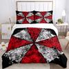3pcs Creative Design Resident Evil Print Bedding Set (1 Cover + 2 Pillowcases, Without Inserts), This Printed Bedding Set Is Soft and