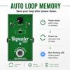 GOKKO REPEATER Looper Pedal Guitar looper pedal with loop true and easy overdubbing for live performance and GK-27 - underdo/redo function, 10-minute
