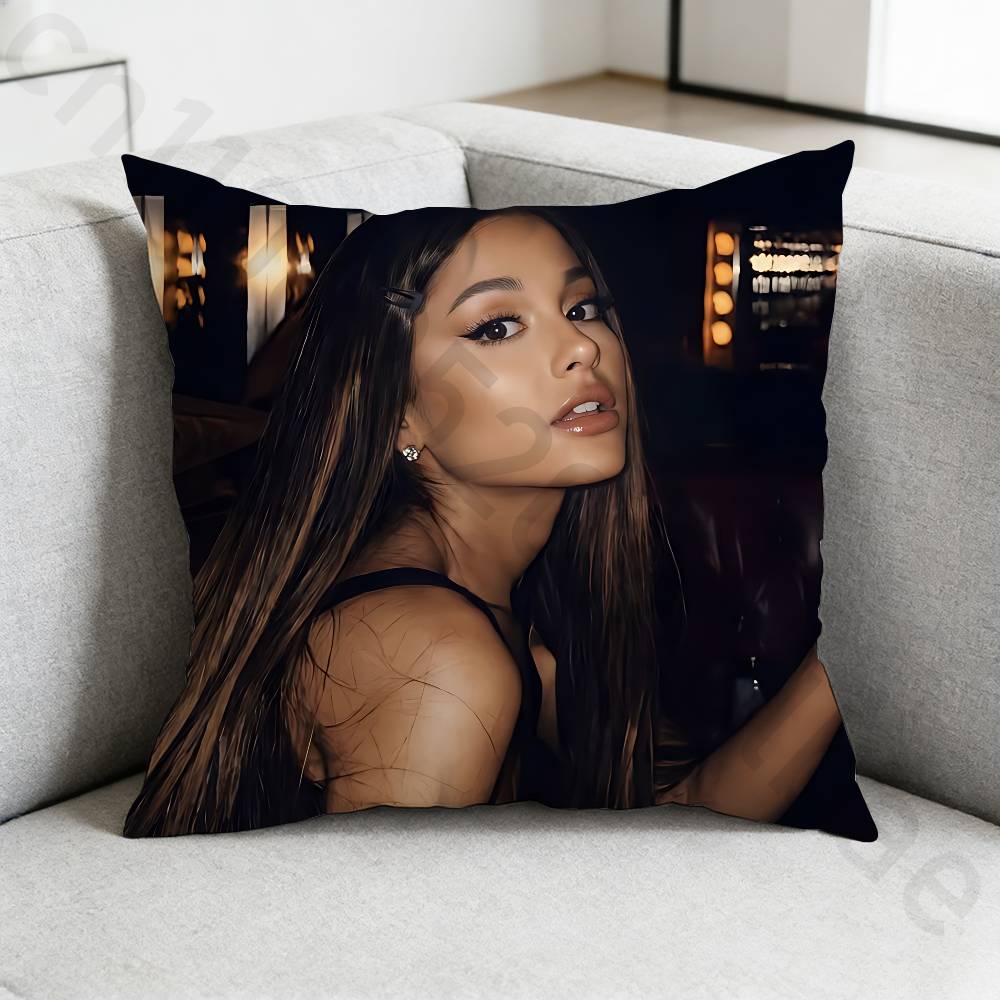 

Singer AAriana Grande pillow cover living room sofa cushion cover bedroom room bed pillow cover home decoration 30x30cm