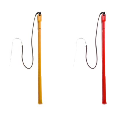 Ergonomic Handle Dog Training Whip PU Leather Obedience Wand for Effective Puppy Behavior Training