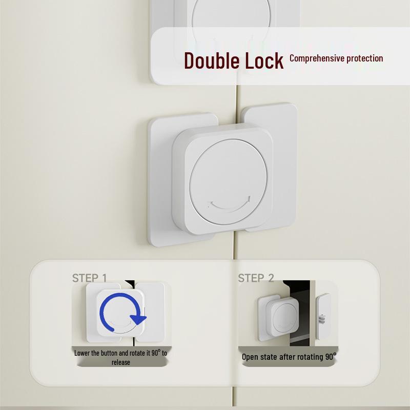 Child Safety Anti-Pinch Door & Drawer Latch