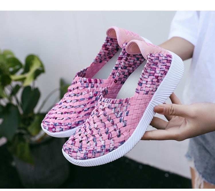 Fashion Fashionable New Handwoven Shoes Single Shoes Large Size Comfortable Flat Sole Women's Shoes
