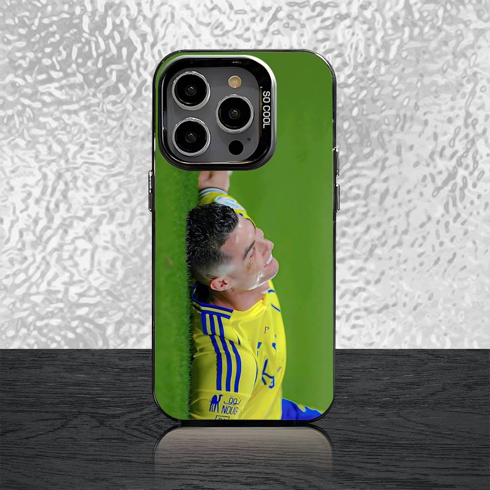 7 FOOTBALL Phone Case For iPhone 16,15,14,13,12,11,Pro,Max,Plus,Mini,SE Cr7 R-ROnAlDoS Black Candy Matte Shockproof Cover