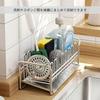 adelphos Sponge Stainless Water Holds Kitchen Detergent SPONGE1 of Rack, Steel, Flowing, Sponges, Sink, Compact, Non-Slip, Holder, (Set 2)