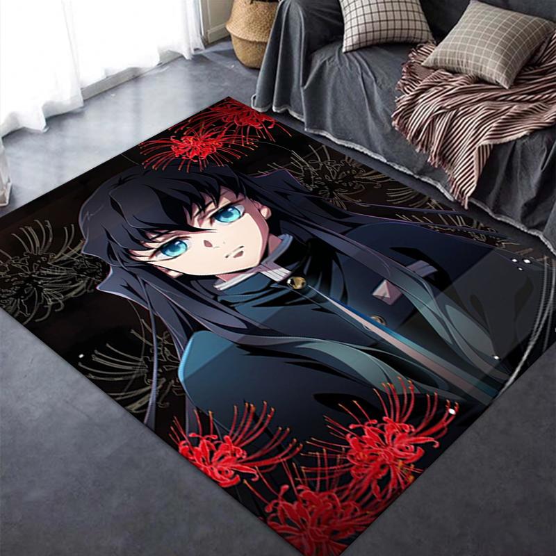 2025 New Muichiro Tokito Carpet Rug for Living Room Bedroom Home Sofa Decoration,Kids play Non-slip Floor Mat 93