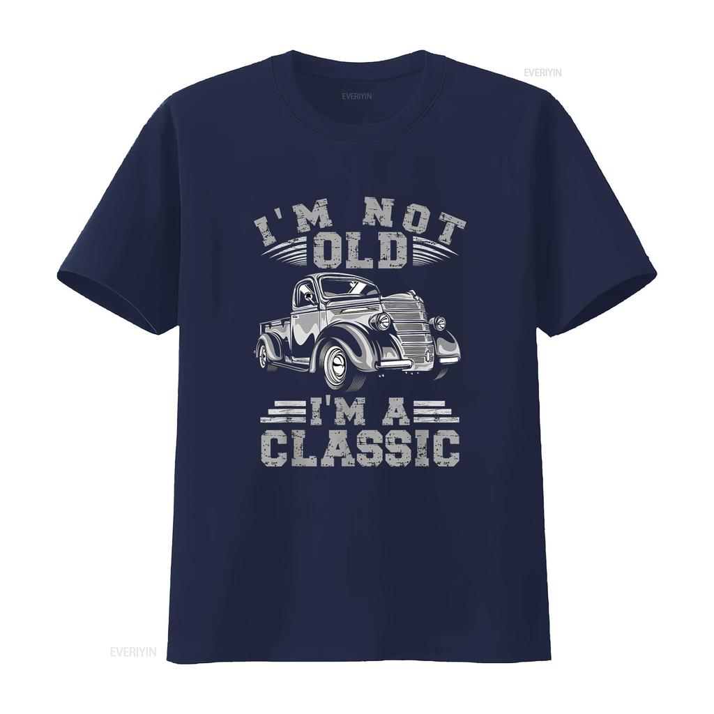 Ich bin Nicht Alt Klassisches T-Shirt vintage gewaschen Lässig Streetwear Vielseitig Unisex Weich Bequem Mann Mode Grafik Atmungsaktiv