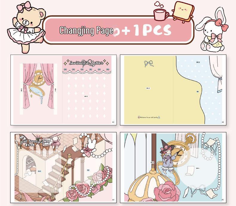 June 1st Children's Day Gift: 3D Advanced Magnetic Quiet Book for Girls with Stickers