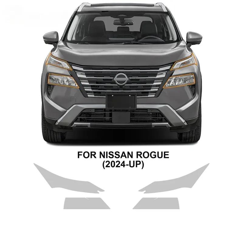 For Nissan ROGUE 2024 2025 Car Headlight Rearview Film B C Pillars Protection Film TPU Pre-cut Anti-scratch Transparent Sticker