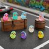Glow In Dark Duck Featuring Headphones 10/20PCS Luminous Music Theme Decoration For Fairy Garden