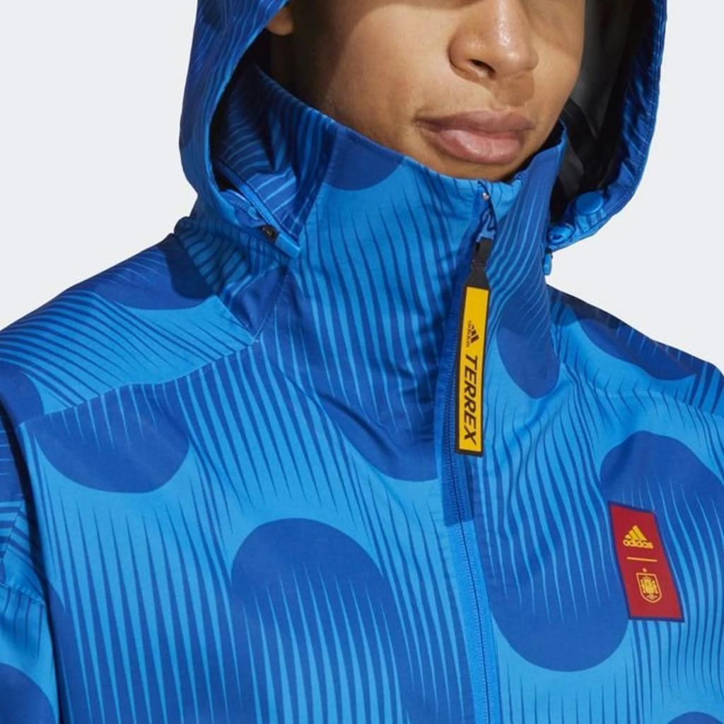 Adidas 2022-23 Lifestyler MyShelter Zipper Stand Collar Comfortable Jacket Men Jackets Blue HE8899