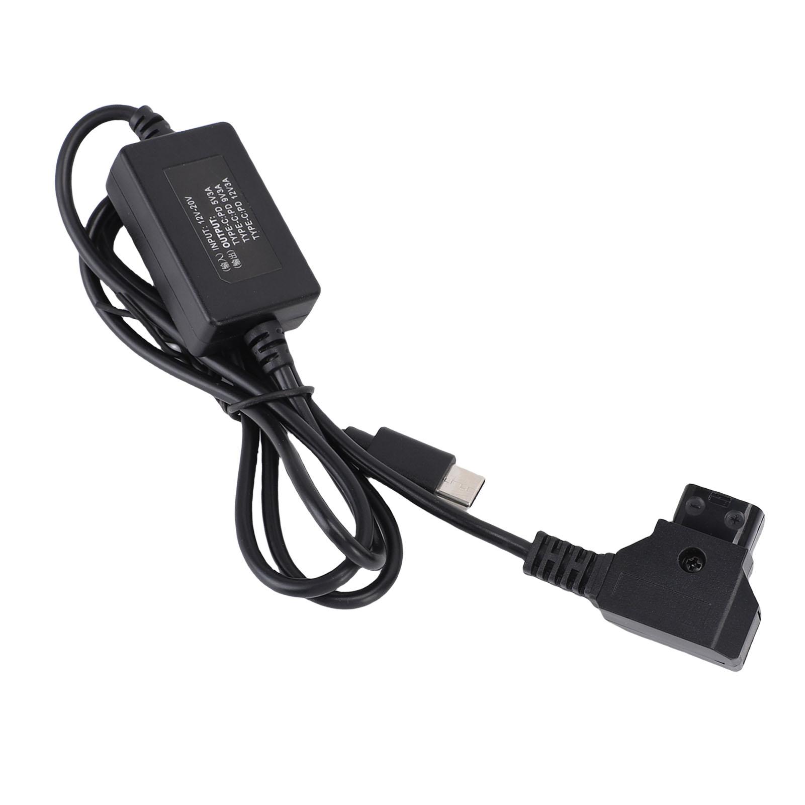 

D Tap Male to Type C Power Cable 3A Multi Guards High Efficiency D Tap Fast Charging Power Cable for Camera