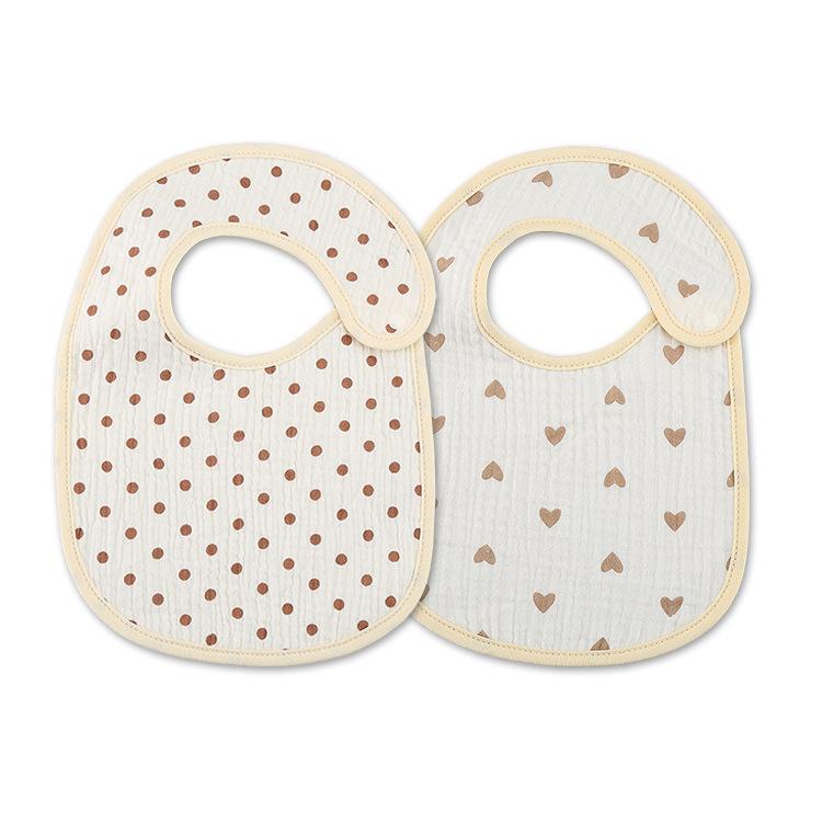 

Quick-Dry Waterproof Pure Cotton Baby Bib for Feeding and Drool