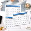 2026 Wall Calendar - 2 Month Wall Calendar 2026 Display (Folded in a Month), 17.6" x 11.3", Jan. 2026 - Dec. 2026, Calendar 2026 - Blue