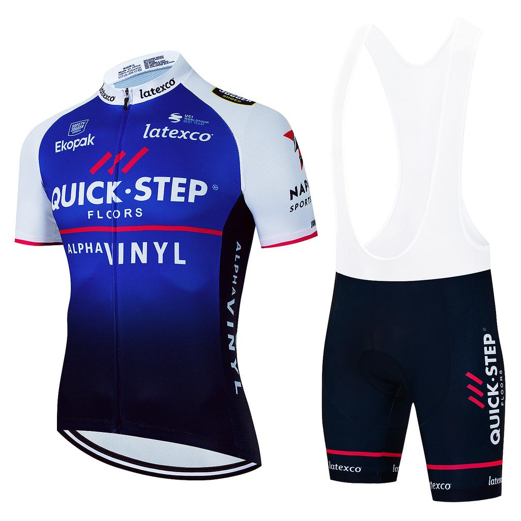 Tuta da Ciclismo Quick Step Team Edition Manica Corta Estate Mountain Bike Ciclismo su Strada Maglia Tour De France
