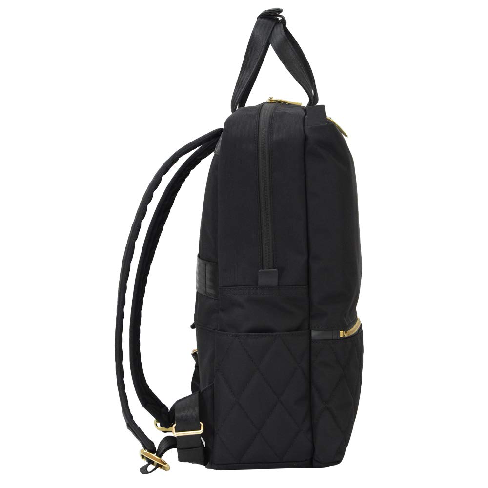 1301BKGD Rucksack Gold [Manhattan Passage] (Black