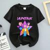Witch Hunter Series Unisex High-quality Comfortable Breathable Loose Black Pure Cotton Printed T-shirt