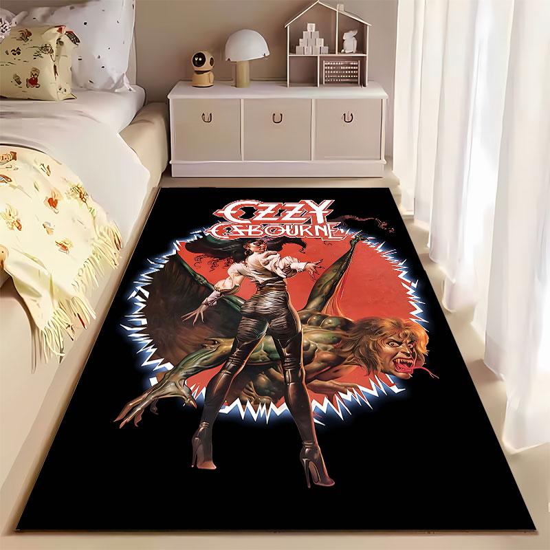 Ozzy Osbourne Fantasy Art suitable as a non-slip mat for the living room or bedroom sofa