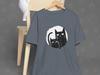 Black Cat Duo T-Shirt - Elegant Artistic Design for Cat Lovers by Catsky Designs