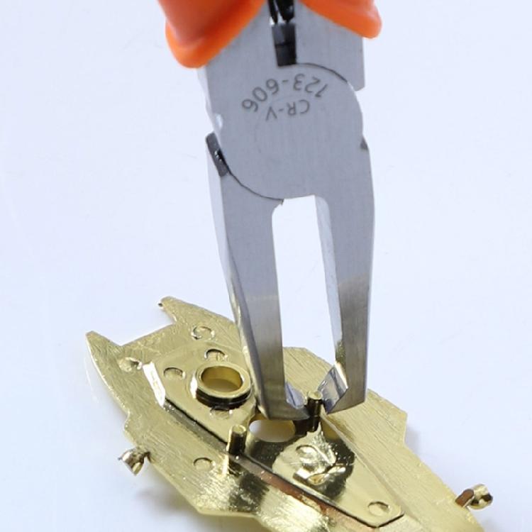 Efficient 6Inch Carbon Steel Diagonal Pliers with Precise Cutting Edges End Cutting Plierfor Various Cables and Wire