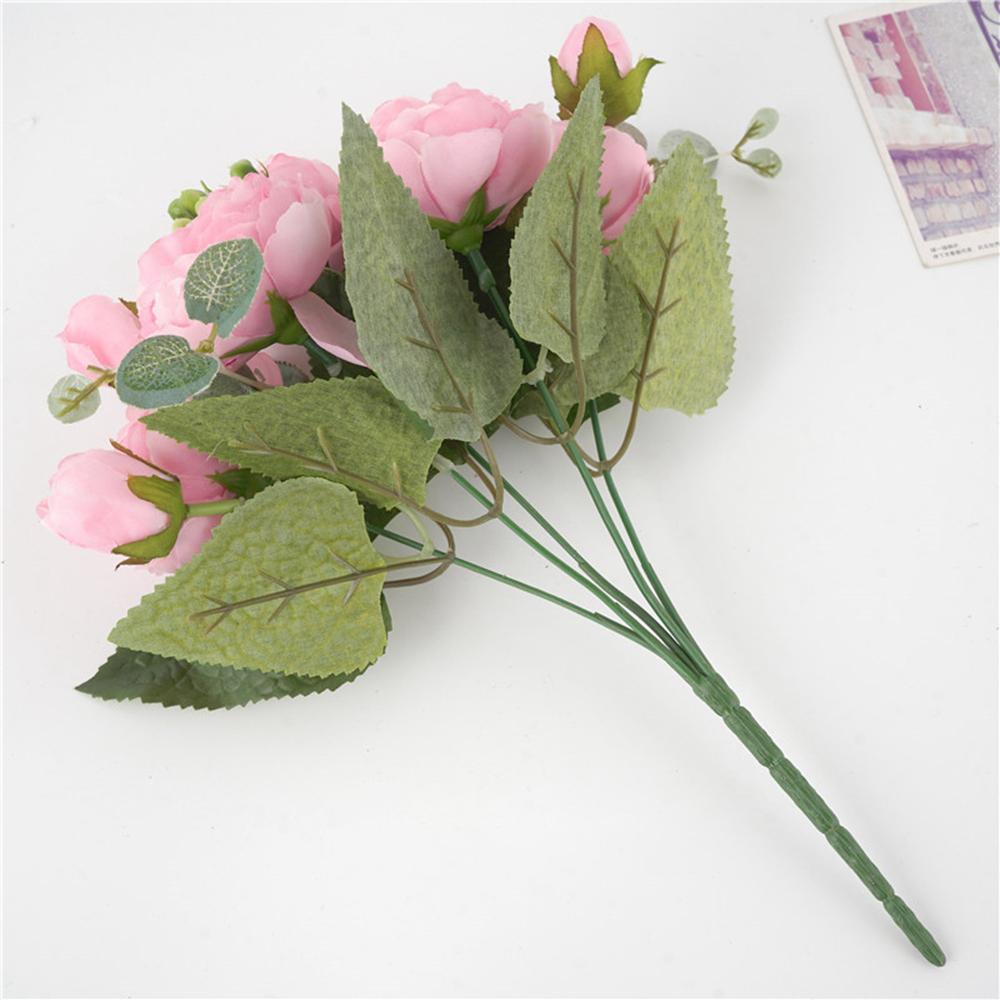 30CM Fake Roses Silk Peony Artificial Flowers Cheap New Year's Festival Decorations Vases for Home Wedding Bridal Bouquet Indoor