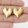 6pcs 13/15/16/29mm Fashion Heart Charm Stainless Steel Charms For Jewelry Making Supplies Handmade Earring Bracelet Love Pendant
