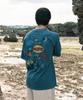 BIGWAVE COLLECTIVE Enjoy Ocean Life Pigment Short Sleeve T-Shirt (Navy)