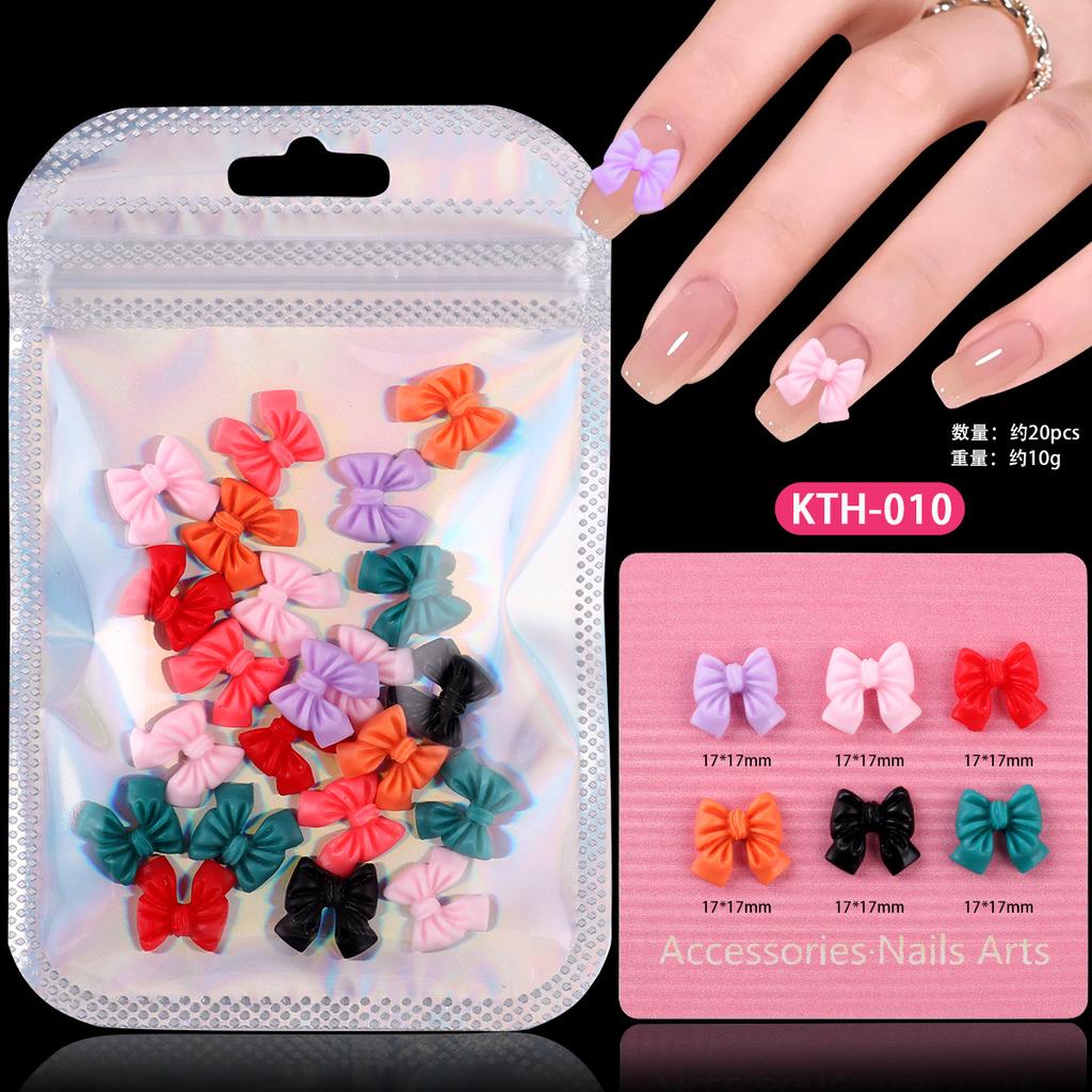Color Streamer Resin Bow Mixed Nail Art Trinkets Mobile Phone Case Accessories Work In Progress Diy Accessories