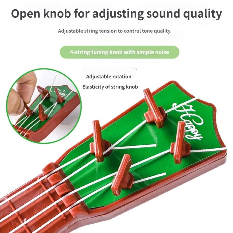 Beginner Friendly Children Ukulele Musical Instrument Toy for Early Music Education Fruit Theme Kids Ukulele Gift