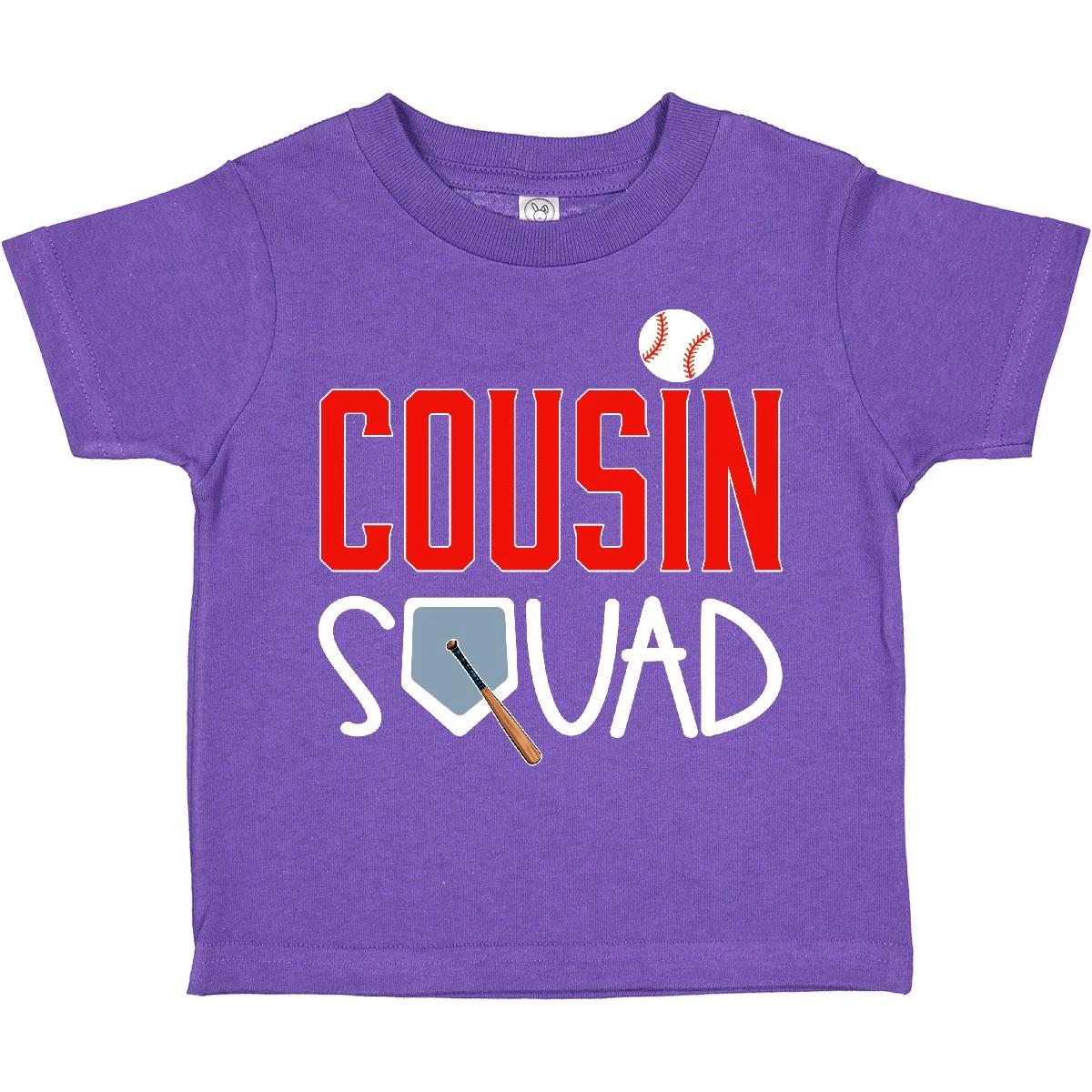 Inktastic Cousin Squad Baseball And Bat Toddler T-Shirt Sports Fans Ball Cousins 120