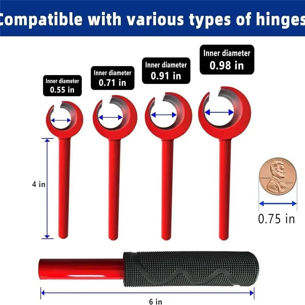 5 Sets of Heavy-duty Key Setting Hinge Clearance Adjustment Tools and Upgraded Hinge Adjustment Functions