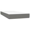 Maison Exclusive - Sommier à lattes de lit avec matelas Gris foncé 100x200cm Tissu