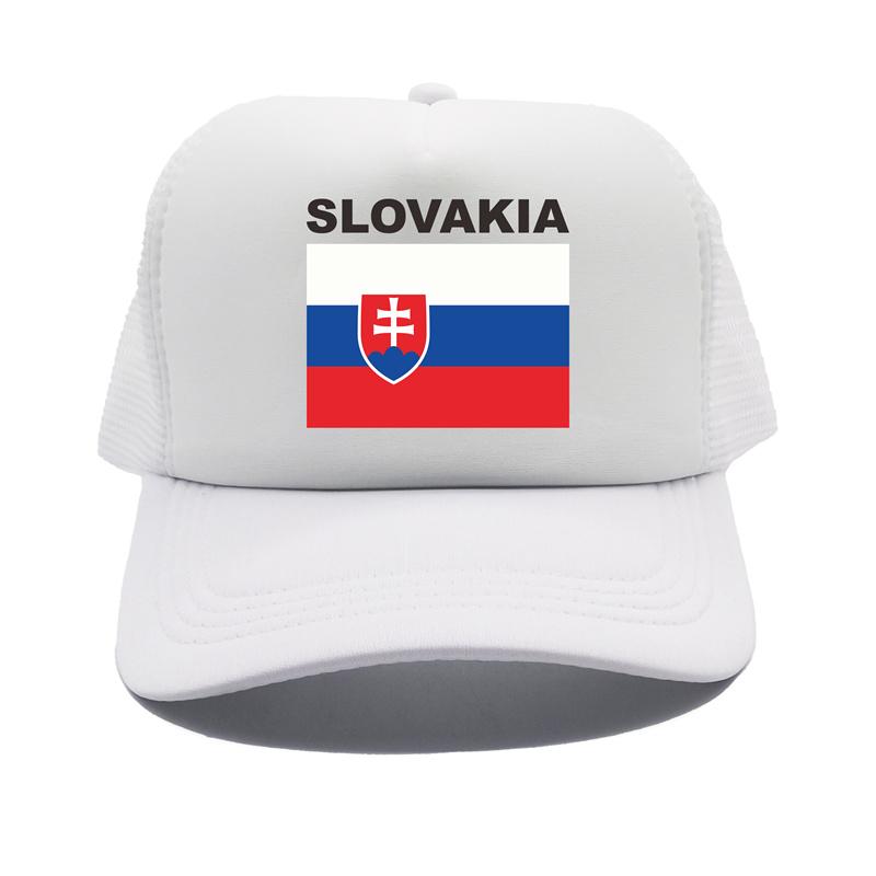 Slovakia Trucker Cap Summer Unisex Cool Country Flag Hat Baseball Caps Unisex Outdoor Mesh Net Caps