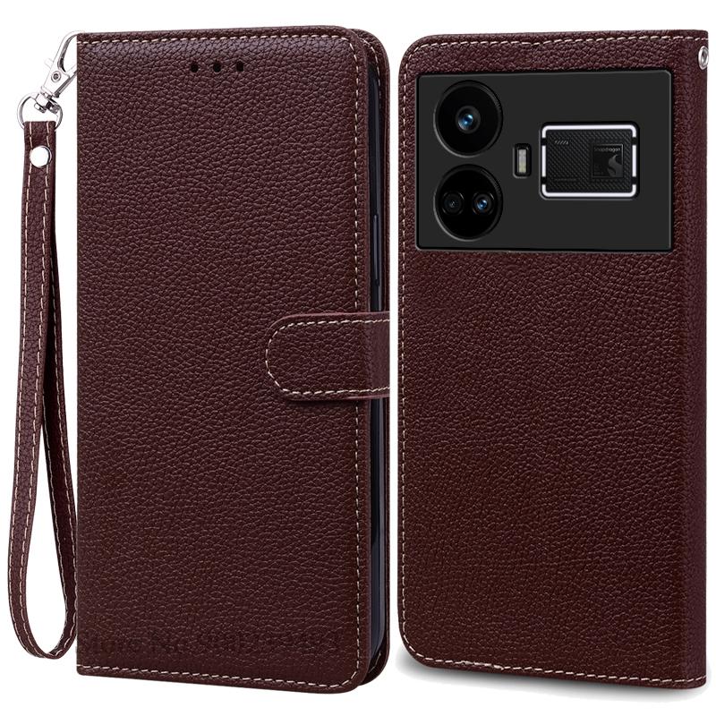 

Для Realme GT5 чехол-кошелек кожаный флип-чехол для Realme GT5 чехол противоударный защитный чехол для Realme GT5 Fundas For Realme GT5