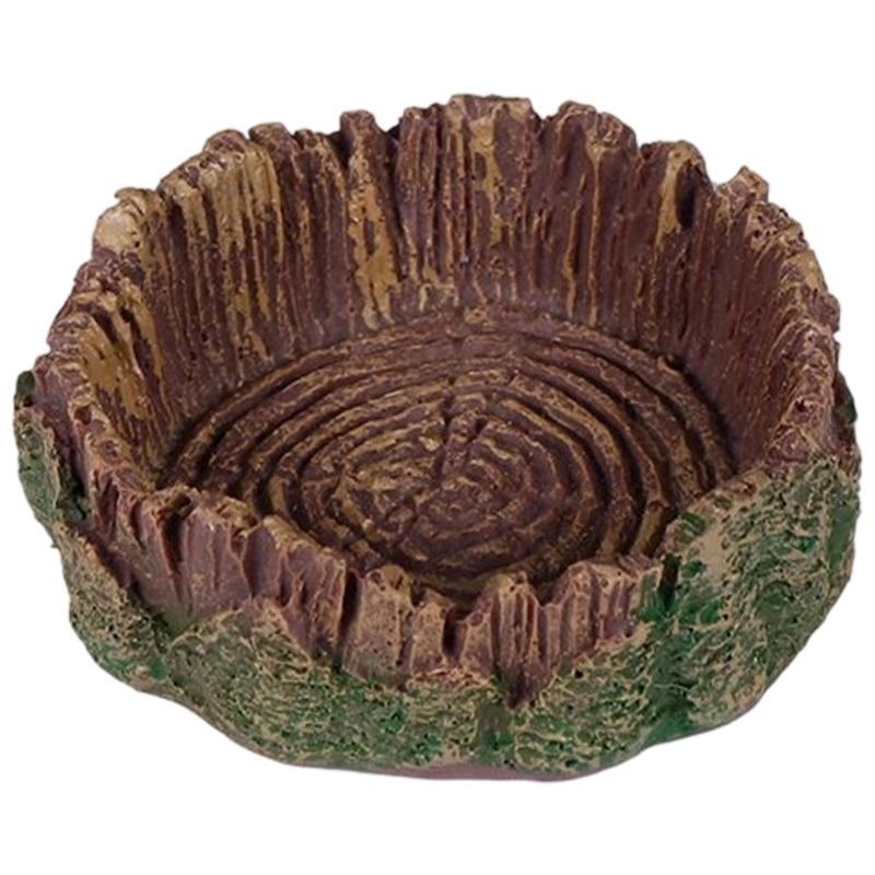 Reptiles Animal Feeding Plate Durable ABS Construction Shallow Water Dish For Turtles Lizards