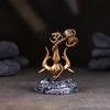 Trishul z Damru Tradycyjny Trishul Damru Shiva Trishul Posążek Dekoracyjny Element Dekoracyjny do Deski Rozdzielcze Samochodu Wystrój Domu